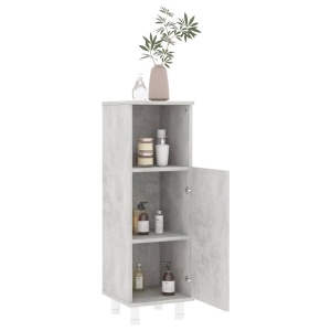 Set mobilier baie, 4 piece, gri beton, PAL - Img 6