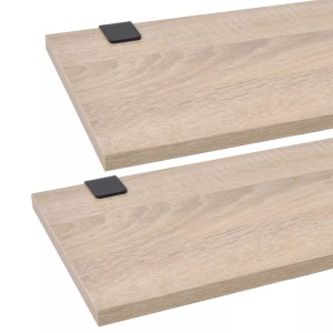 Set mobilier baie format din 7 piese cu chiuvete incluse, Bej - Img 5