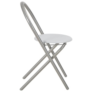 Set mobilier bucătărie cu depozitare, 3 piese, alb, MDF și oțel - Img 9