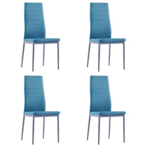 Set mobilier de bucătărie, 5 piese, albastru - Img 5
