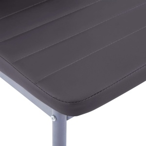 Set mobilier de bucătărie, 5 piese, gri - Img 11