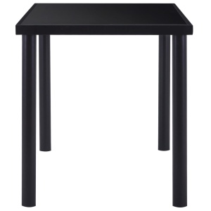 Set mobilier de bucătărie, 5 piese, negru, piele ecologică - Img 4