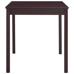 Set mobilier de bucătărie, 7 piese, maro inchis, lemn de pin - Img 8