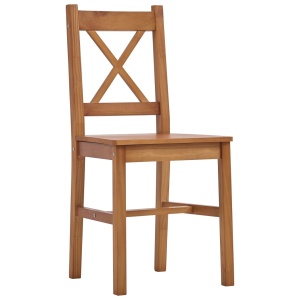 Set mobilier de bucătărie, 7 piese, maro miere, lemn de pin - Img 5