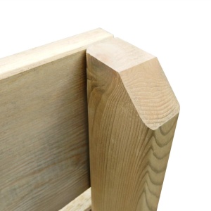 Set mobilier de exterior, 5 piese, lemn de pin tratat - Img 7