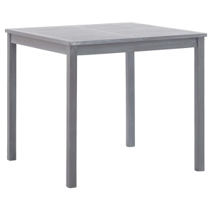 Set mobilier de grădină, 5 piese, gri, lemn masiv de acacia - Img 3