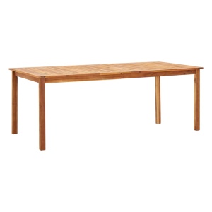 Set mobilier de grădină, 9 piese, gri, poliratan &amp; lemn acacia - Img 2