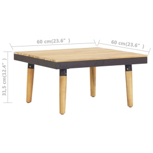 Set mobilier grădină cu perne, 7 piese, lemn masiv de acacia - Img 7