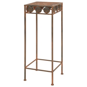Set suport plante, 3 buc., ruginiu, metal, stil vintage - Img 3