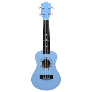 Set ukulele Soprano pentru copii, cu husă, bleu, 21" - Img 5
