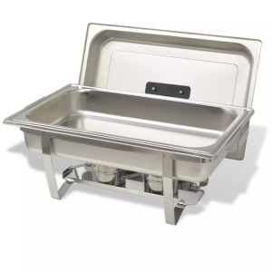 Set vase incălzire mâncare, 2 piese, oțel inoxidabil - Img 4
