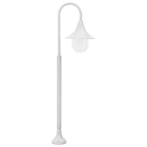 Stâlp de iluminat pentru grădină, alb, 120 cm, aluminiu, E27 - Img 3