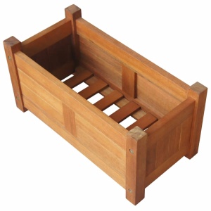 Strat inălțat de grădină, 50x25x25 cm, lemn de acacia - Img 4