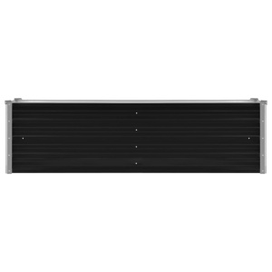 Strat inălțat de grădină antracit 160x40x45 cm oțel galvanizat - Img 4