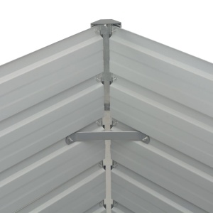 Strat inălțat de grădină antracit 160x80x77 cm oțel galvanizat - Img 5