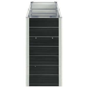 Strat inălțat de grădină antracit 240x40x77 cm oțel galvanizat - Img 4