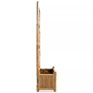 Strat inălțat de grădină cu spalier din bambus, 40 cm - Img 3