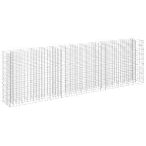 Strat inălțat gabion, 270 x 30 x 90 cm, oțel galvanizat - Img 2