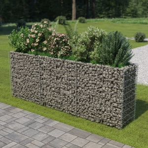 Strat inălțat gabion, 270 x 50 x 100 cm, oțel galvanizat