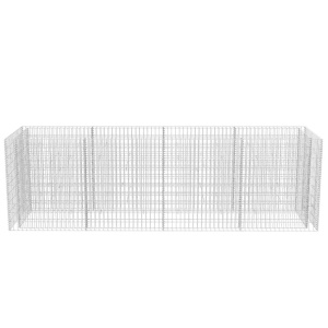 Strat inălțat gabion, 360 x 90 x 100 cm, oțel - Img 4