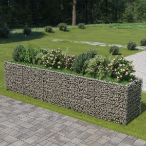 Strat inălțat gabion, 450 x 90 x 100 cm, oțel galvanizat
