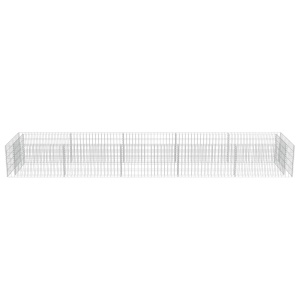 Strat inălțat gabion, 450 x 90 x 50 cm, oțel galvanizat - Img 8