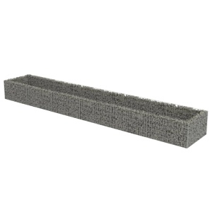 Strat inălțat gabion, 540 x 90 x 50 cm, oțel galvanizat - Img 4