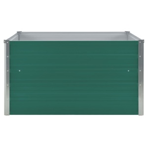 Strat inălțat grădină, verde, 100x100x45 cm, oțel galvanizat - Img 4