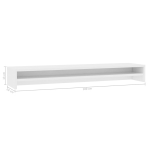 Suport monitor, alb, 100 x 24 x 13 cm, PAL - Img 5