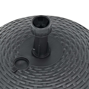 Suport umbrelă, antracit, 20 L, plastic, umplere cu nisip/apă - Img 6