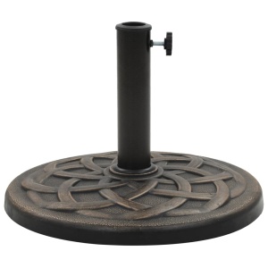Suport umbrelă de soare, bronz, 19 kg, polirășină, rotund - Img 2
