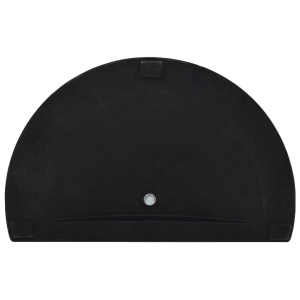 Suport umbrelă de soare, negru, 9 kg, polirășină, semi-rotund - Img 6