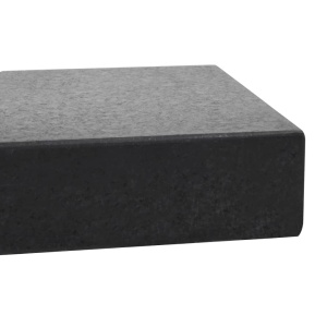 Suport umbrelă de soare, negru, granit, 25 kg, dreptunghiular - Img 2