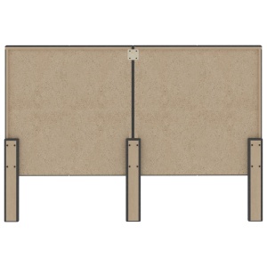 Tăblie de pat, gri inchis, 140 x 200 cm, material textil - Img 6