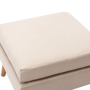 Taburet, crem, material textil - Img 3