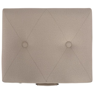 Taburete cu depozitare, 3 buc., bej, material textil - Img 5