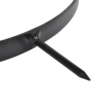 Tăvălug de grădină cu 5 benzi aeratoare, 30 cm diametru, negru - Img 3