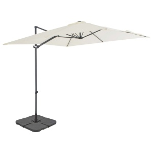 Umbrelă de exterior cu bază portabilă, nisipiu