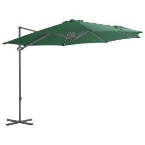 Umbrelă de exterior cu bază portabilă, verde - Img 3