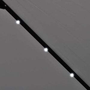 Umbrelă de soare cantilever cu LED 3 m, Alb Nisip - Img 3