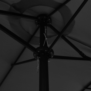Umbrelă de soare cu stâlp aluminiu, antracit, 460 x 270 cm - Img 2