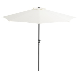 Umbrelă de soare pentru balcon tijă aluminiu nisipiu 270x135cm - Img 3