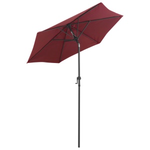 Umbrelă de soare, roșu burgund, 200 x 211 cm, aluminiu - Img 3