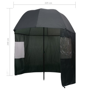 Umbrelă pentru pescuit, 300 x 240 cm, verde - Img 7