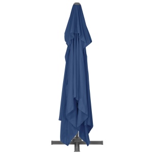 Umbrelă suspendată cu stâlp din aluminiu albastru azuriu 4x3 m - Img 5