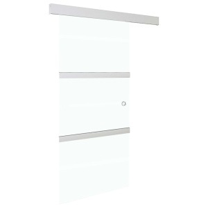Ușă glisantă cu opritor silențios 90x205 cm sticlă ESG/aluminiu - Img 3