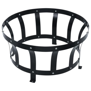 Vatră de foc de exterior cu grătar, 76 cm, oțel inoxidabil - Img 7