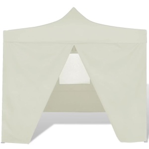 41464 Cream Foldable Tent 3 x 3 m with 4 Walls - Img 2