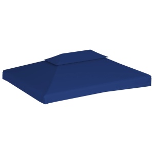 Acoperiș de pavilion, 2 niveluri, albastru, 4 x 3 m, 310 g/m² - Img 4