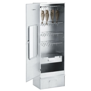 Afumătoare cuptor grătar cu 1 kg peleți lemn, 44,5x29x124 cm - Img 5